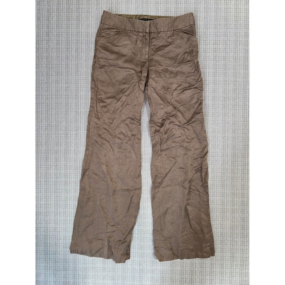 Antonio Melani Dress Pants Womens‎ 4 Brown Nylon Relaxed Career Formal Business